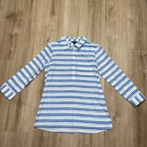 NWOT Women’s 100% Cotton Tommy Hilfiger Size L Striped Tunic Popover Top